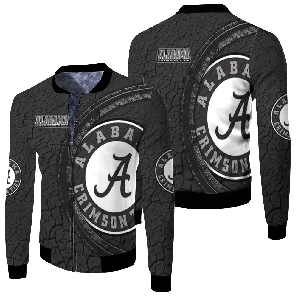 Alabama Crimson Tide Logo Earth Pattern For Fan 3d Jersey Fleece Bomber Jacket Alabama Crimson Tide Logo Earth Pattern For Fan 3d Jersey Fleece Bomber Jacket