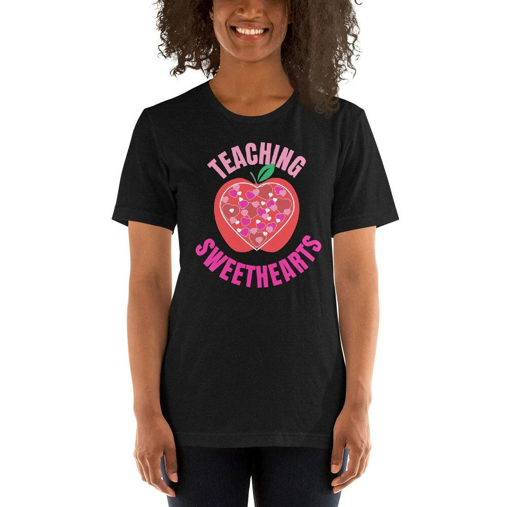 Apple Hearts Teaching Sweethearts Unisex T-Shirt Apple Hearts Teaching Sweethearts Unisex T-Shirt