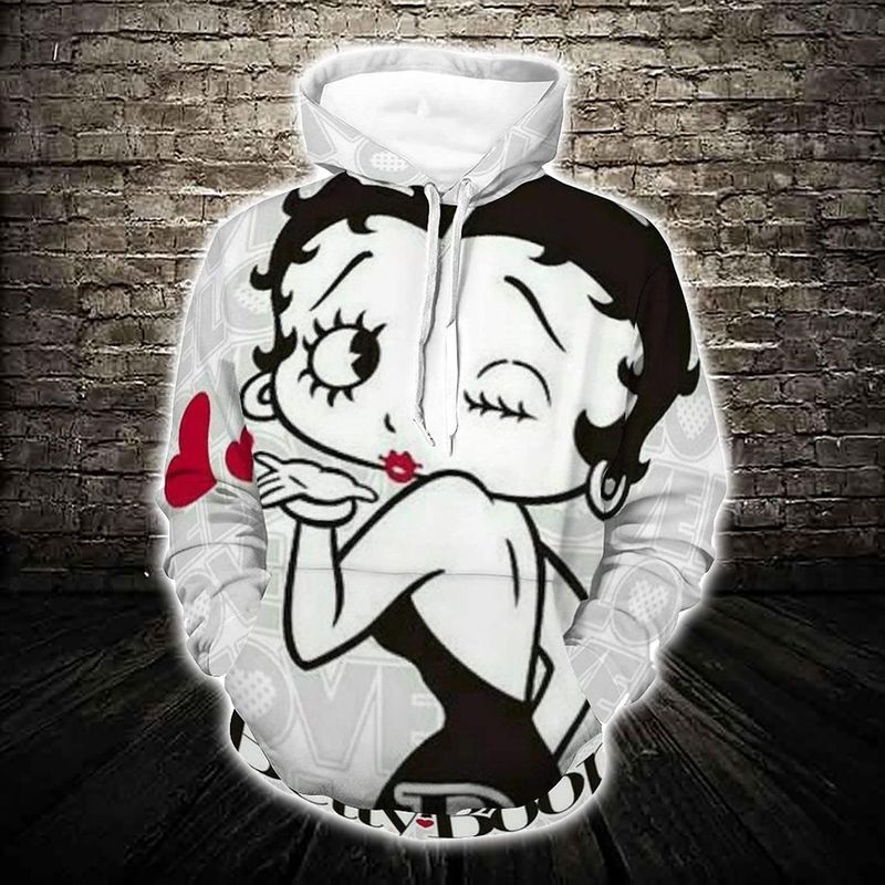 Betty Boop Classic 3d Zip Hoodie Betty Boop Classic 3d Zip Hoodie