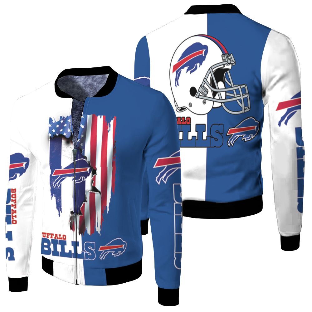 Buffalo Bills Love Under Ripped Flag 2020 Afc East Champions Fleece Bomber Jacket Buffalo Bills Love Under Ripped Flag 2020 Afc East Champions Fleece Bomber Jacket