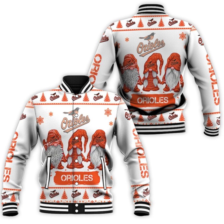 Christmas Gnomes Baltimore Orioles Ugly Sweatshirt Christmas 3d Baseball Jacket Christmas Gnomes Baltimore Orioles Ugly Sweatshirt Christmas 3d Baseball Jacket