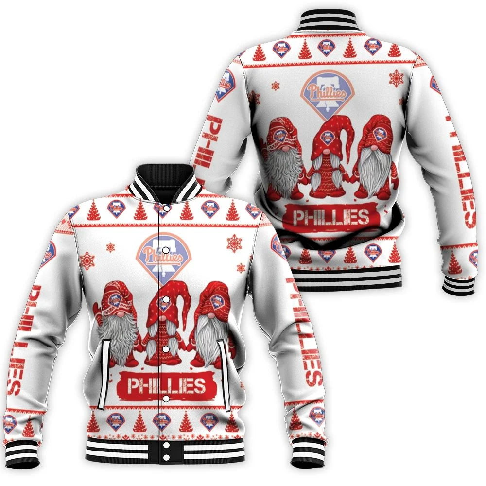 Christmas Gnomes Philadelphia Phillies Ugly Sweatshirt Christmas 3d Baseball Jacket Christmas Gnomes Philadelphia Phillies Ugly Sweatshirt Christmas 3d Baseball Jacket