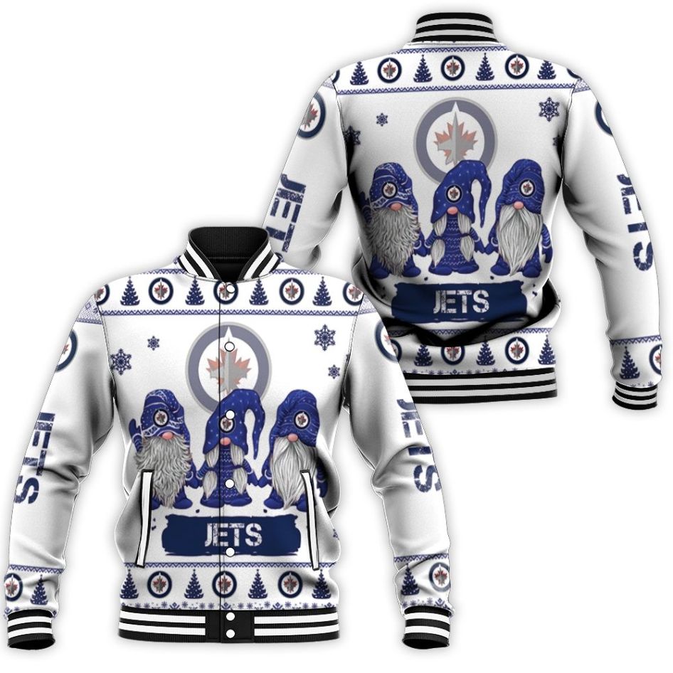 Christmas Gnomes Winnipeg Jets Ugly Sweatshirt Christmas 3d Baseball Jacket Christmas Gnomes Winnipeg Jets Ugly Sweatshirt Christmas 3d Baseball Jacket