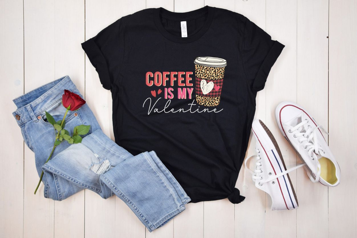 Coffee Is My Trendy Valentines T-Shirt Coffee Is My Trendy Valentines T-Shirt
