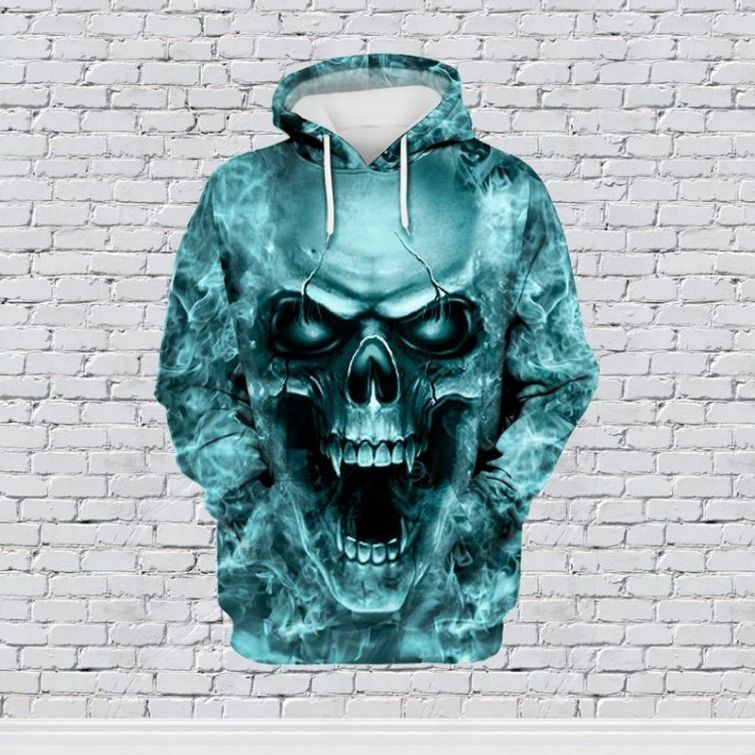 Custom Skull Pullover 3d Unisex 3d 3 Hoodie Custom Skull Pullover 3d Unisex 3d 3 Hoodie