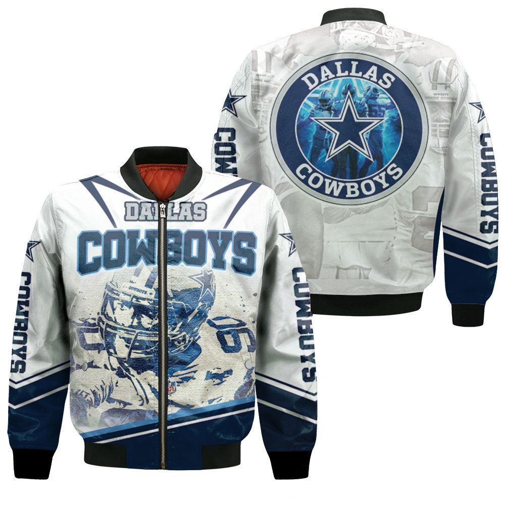 Demarcus Lawrence #90 Dallas Cowboys Super Bowl 2021 Nfc East Division Champions Bomber Jacket Demarcus Lawrence #90 Dallas Cowboys Super Bowl 2021 Nfc East Division Champions Bomber Jacket