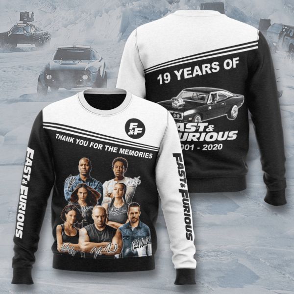 Fast And Furious 19 Years Anniversary 2001 2020 Signature 3d All Over Printed Hoodie Fast And Furious 19 Years Anniversary 2001 2020 Signature 3d All Over Printed Hoodie