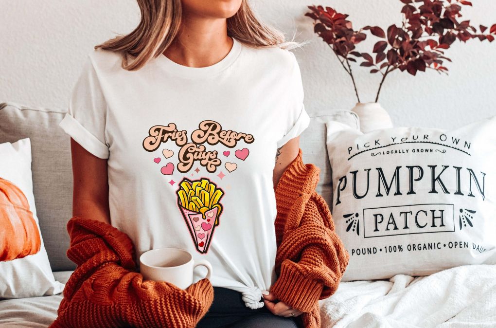 Fries Before Guys Funny Valentine Shirt Fries Before Guys Funny Valentine Shirt