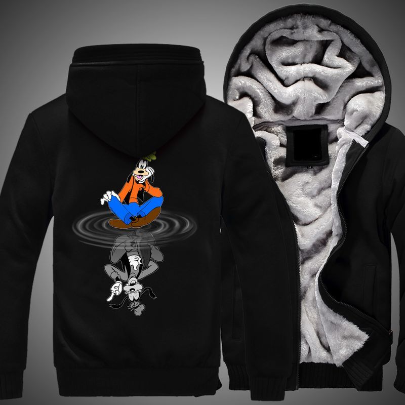 Goofy Disney All Started Reflection Over Print 3d Fleece Zip Hoodie Goofy Disney All Started Reflection Over Print 3d Fleece Zip Hoodie