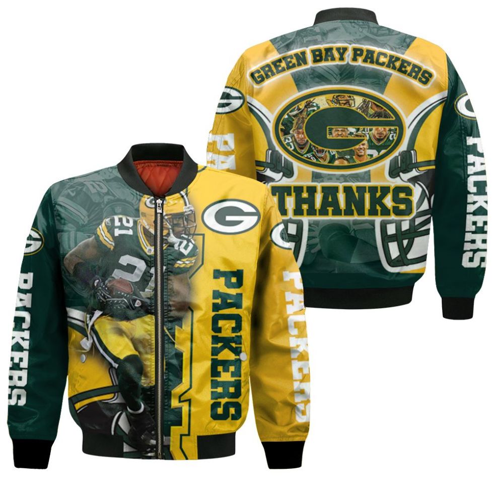 Green Bay Packers Darnell Savage Number 21 Great Player Nfl 2020 Season Bomber Jacket Green Bay Packers Darnell Savage Number 21 Great Player Nfl 2020 Season Bomber Jacket