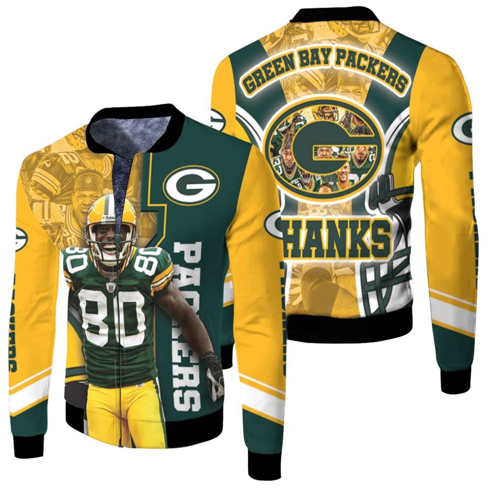 Green Bay Packers Nfl 2020 Season Donald Driver Great Player Best Team Fleece Bomber Jacket Green Bay Packers Nfl 2020 Season Donald Driver Great Player Best Team Fleece Bomber Jacket