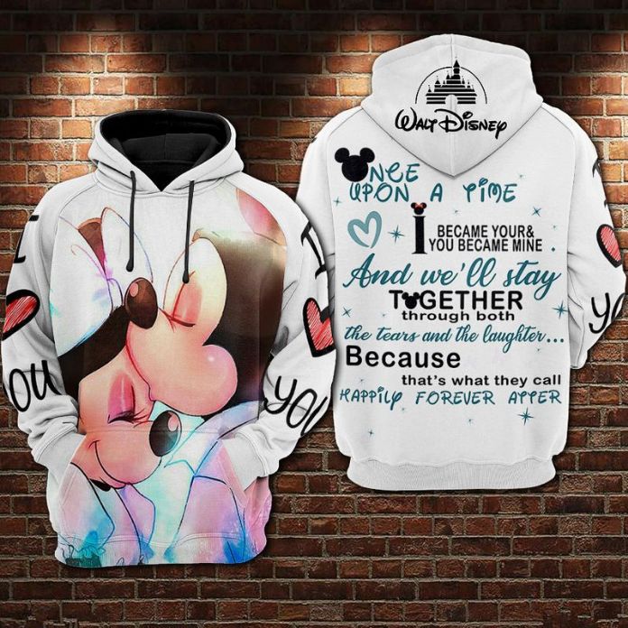Happy Mickey And Minnie Mouse Disney Over Print 3d Zip Hoodie Happy Mickey And Minnie Mouse Disney Over Print 3d Zip Hoodie