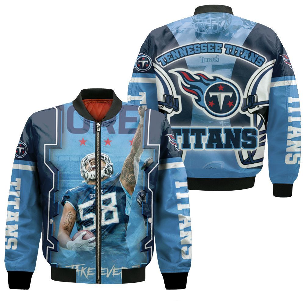 Harold Antonio Laudry#58 Tennessee Titans Afc South Division Champions Super Bowl 2021 Iii Bomber Jacket Harold Antonio Laudry#58 Tennessee Titans Afc South Division Champions Super Bowl 2021 Iii Bomber Jacket