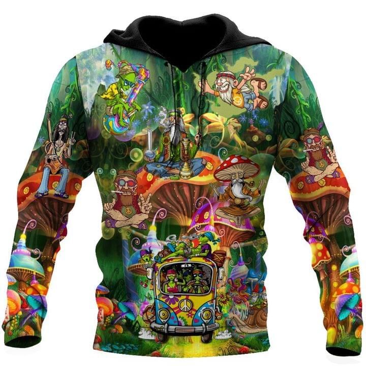 Hippie Things All Over Printed 3d Hoodie Hippie Things All Over Printed 3d Hoodie