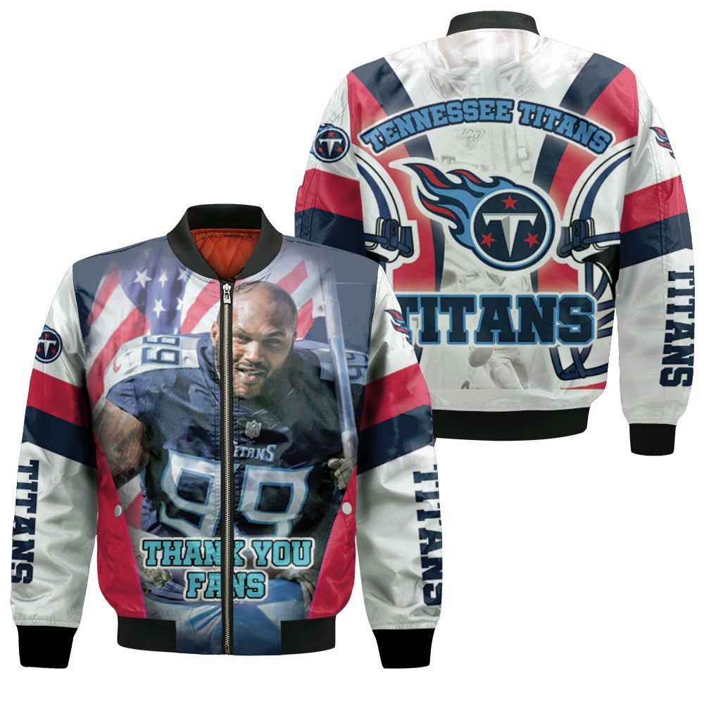 Jurell Casey #99 Tennessee Titans Afc South Division Super Bowl 2021 Bomber Jacket Jurell Casey #99 Tennessee Titans Afc South Division Super Bowl 2021 Bomber Jacket