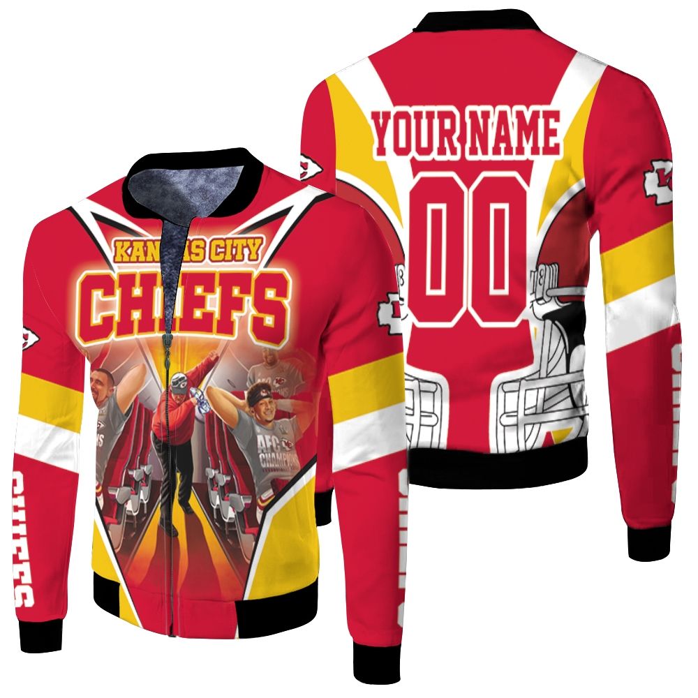Kansas City Chiefs 2021 Nfl Champions Personalized Fleece Bomber Jacket Kansas City Chiefs 2021 Nfl Champions Personalized Fleece Bomber Jacket