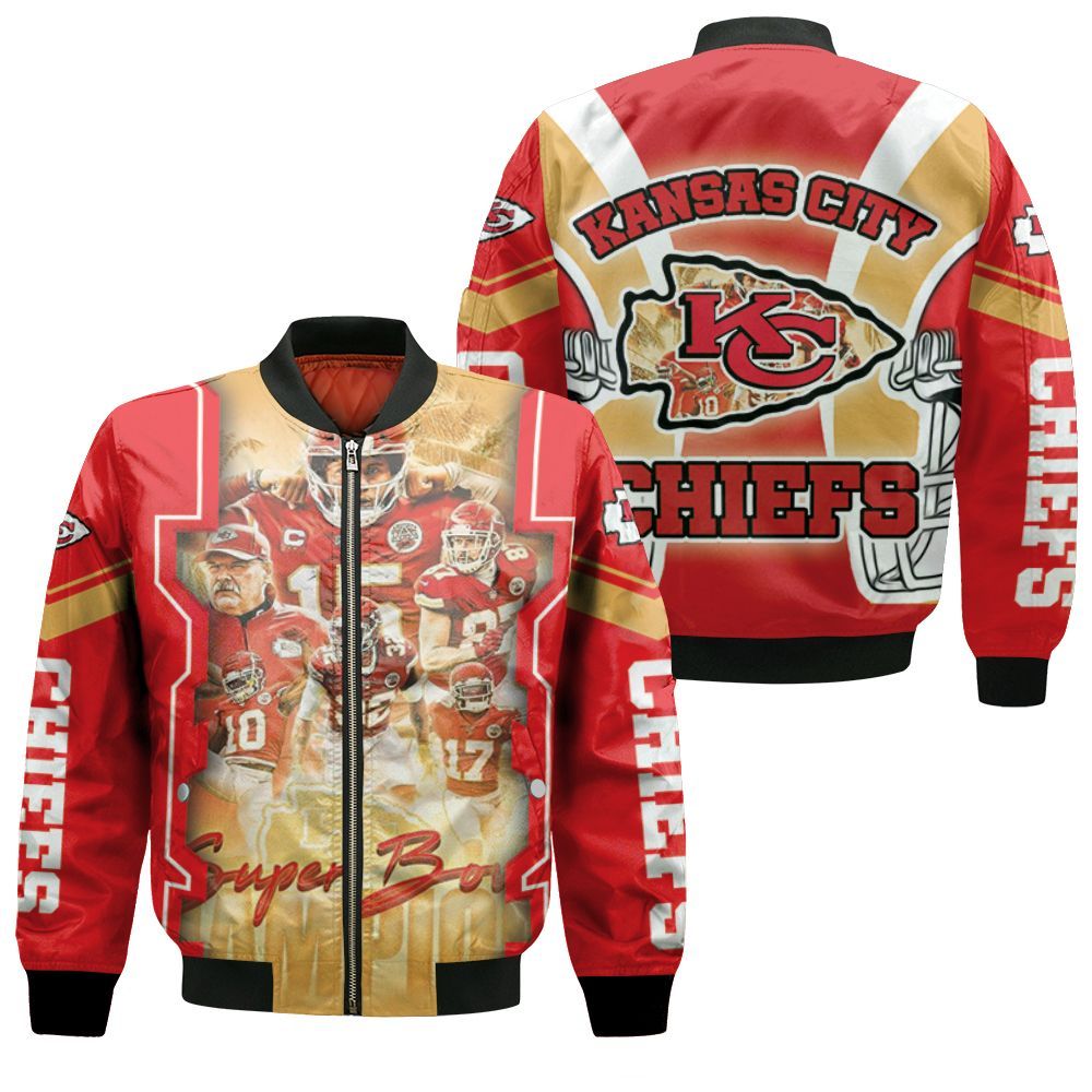 Kansas City Chiefs Logo Super Bowl Champions 2021 Afc West Division Bomber Jacket Kansas City Chiefs Logo Super Bowl Champions 2021 Afc West Division Bomber Jacket