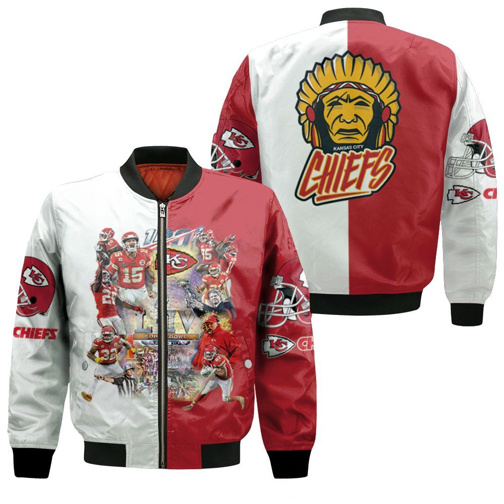 Kansas City Chiefs Super Bowl Liv Champion 2019 Greatest Football Team 3d Bomber Jacket Kansas City Chiefs Super Bowl Liv Champion 2019 Greatest Football Team 3d Bomber Jacket