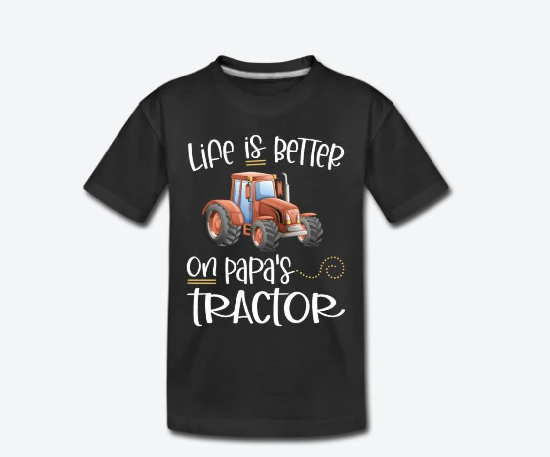 Life Is Better On Papas Orange Tractor T-Shirt Life Is Better On Papas Orange Tractor T-Shirt