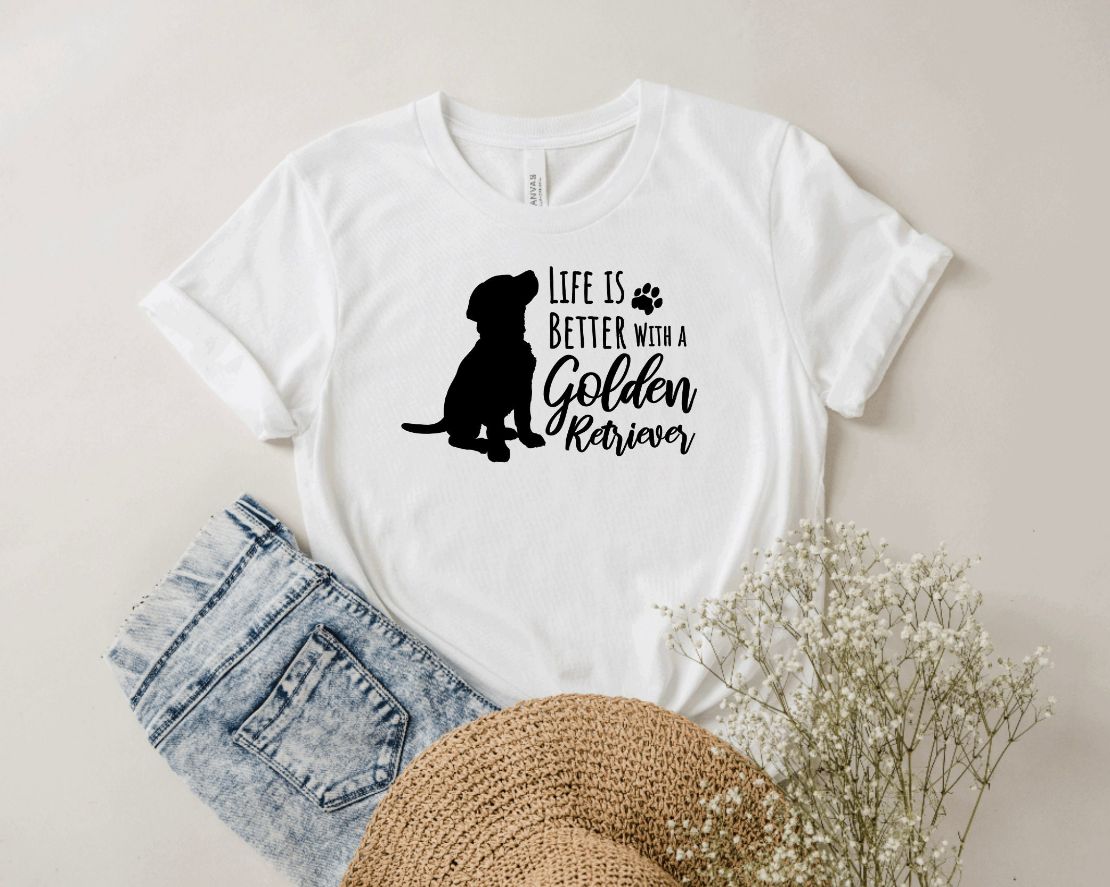 Life Is Better With A Golden Retriever T-Shirt Life Is Better With A Golden Retriever T-Shirt