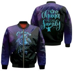 Lilo And Stitch Ohana Means Family Dreamcatcher Galaxy Style 3d Bomber Jacket