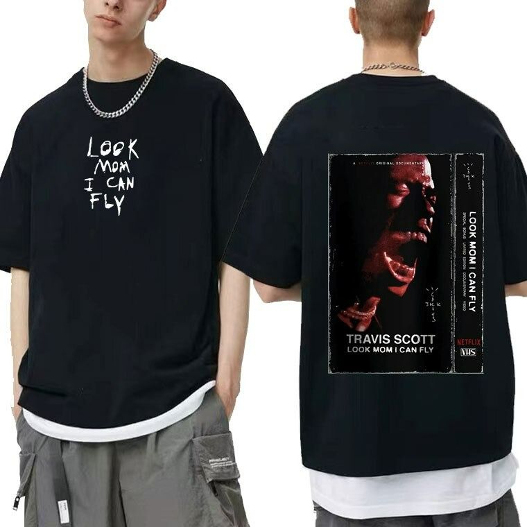 Look Mom I Can Fly Harajuku Letter Logo Print Tshirt Look Mom I Can Fly Harajuku Letter Logo Print Tshirt