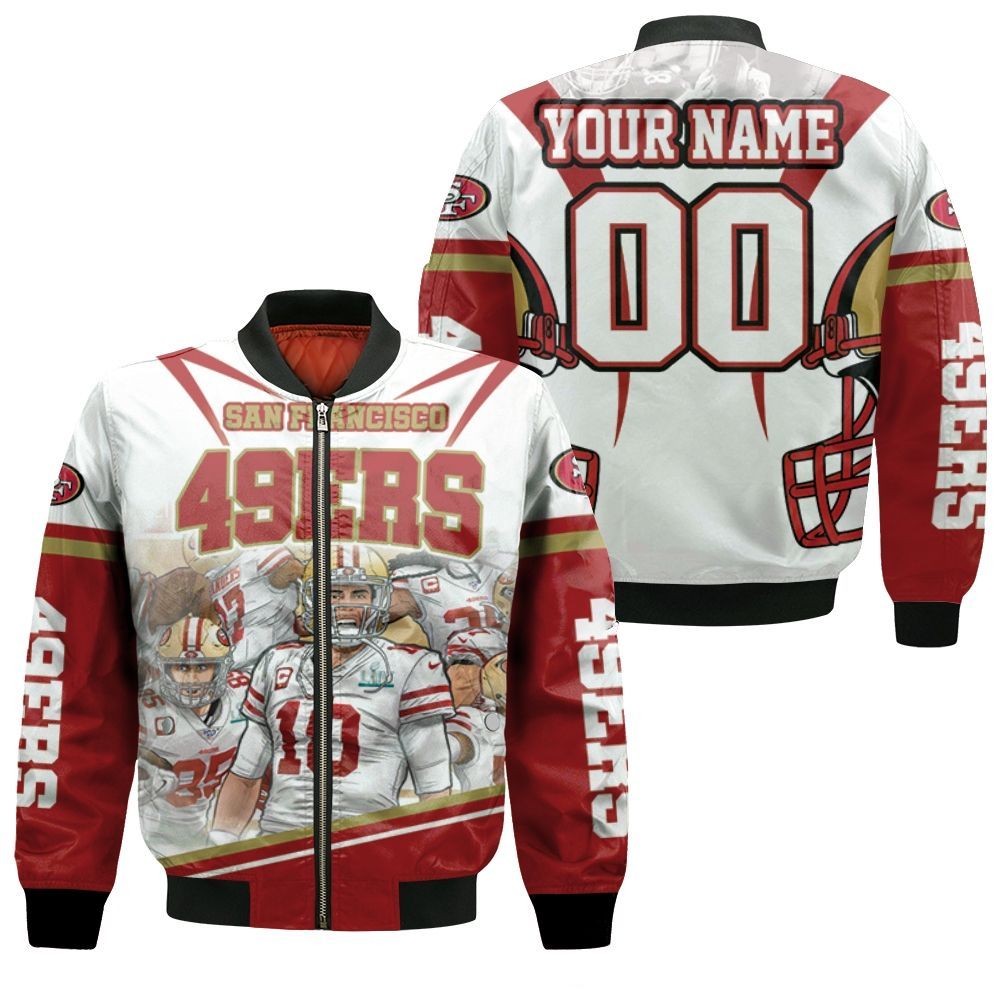 San Francisco 49ers Nfc West Division 2021 Super Bowl Personalized Bomber Jacket San Francisco 49ers Nfc West Division 2021 Super Bowl Personalized Bomber Jacket