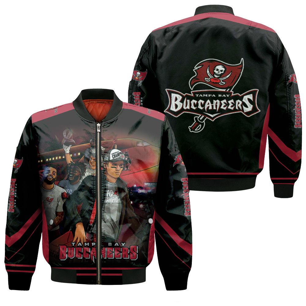 Tampa Bay Buccaneers Funny Cartoon Animation For Fan 3d Printed Bomber Jacket Tampa Bay Buccaneers Funny Cartoon Animation For Fan 3d Printed Bomber Jacket