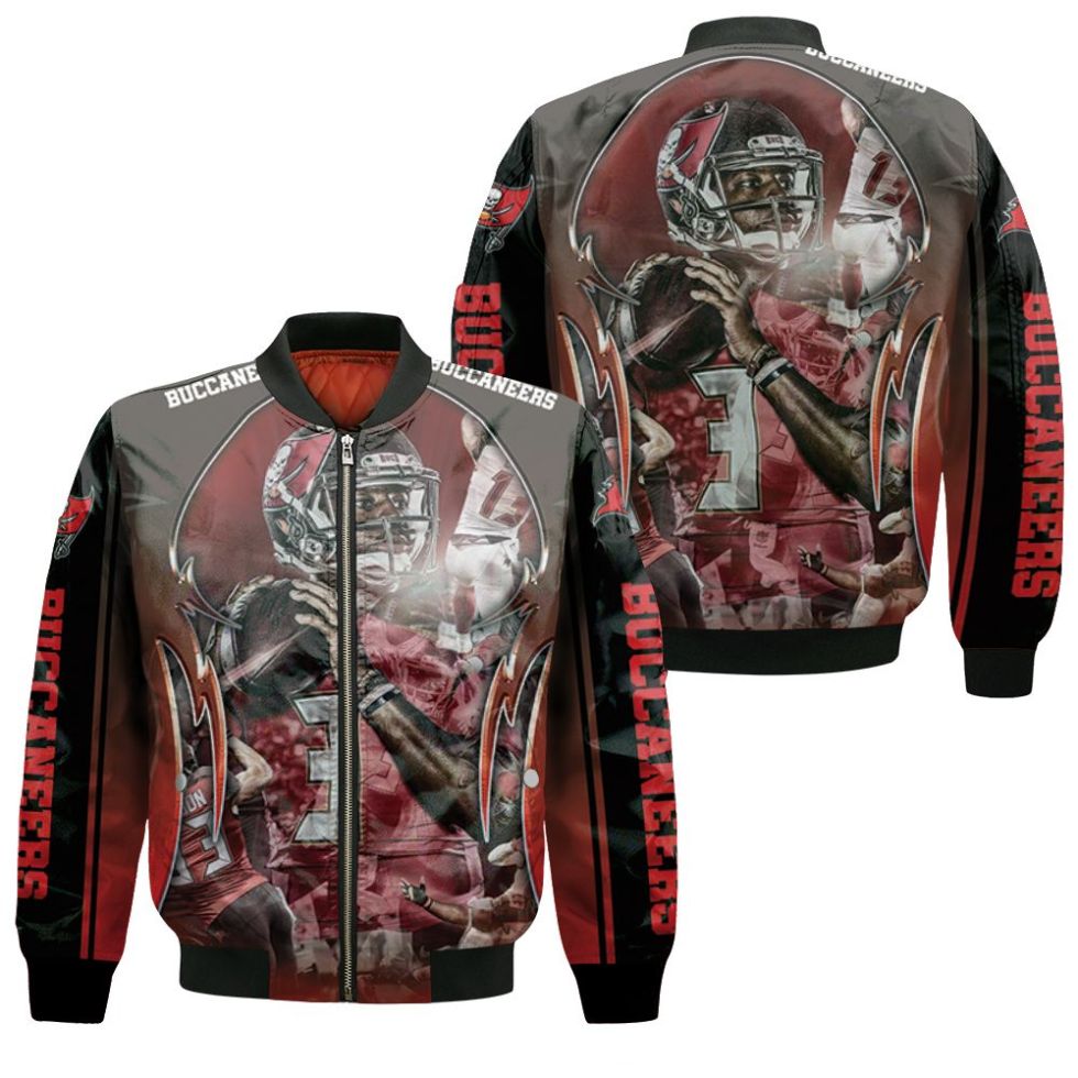Tampa Bay Buccaneers Super Bowl 2021 Champions Jameis Winston Bomber Jacket Tampa Bay Buccaneers Super Bowl 2021 Champions Jameis Winston Bomber Jacket