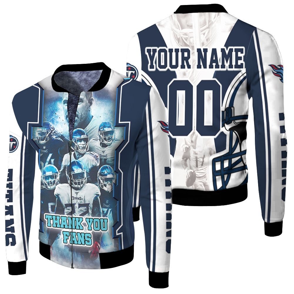 Tennessee Titans Thank You Fan Super Bowl 2021 Afc South Division Personalized Fleece Bomber Jacket Tennessee Titans Thank You Fan Super Bowl 2021 Afc South Division Personalized Fleece Bomber Jacket