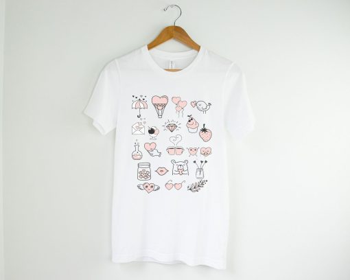 Valentine Doodles Little Things Vday T-Shirt