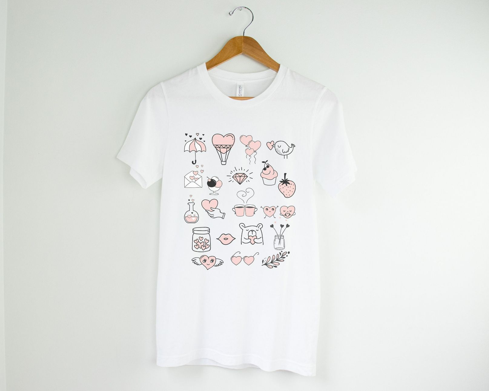 Valentine Doodles Little Things Vday T-Shirt Valentine Doodles Little Things Vday T-Shirt