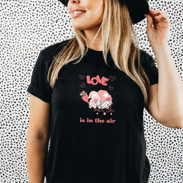 Valentine Gnome Love Is In The Air T-Shirt Valentine Gnome Love Is In The Air T-Shirt