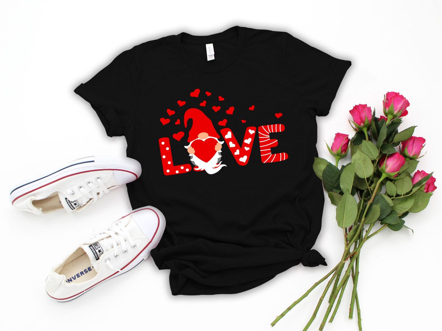 Valentine Love Gnomes Unisex T-Shirt Valentine Love Gnomes Unisex T-Shirt