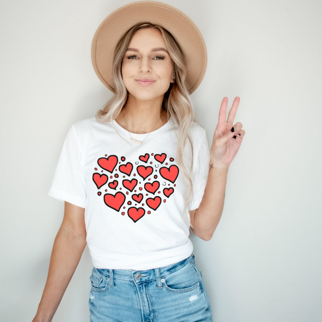 Valentines Day Hearts Unisex T-Shirt Valentines Day Hearts Unisex T-Shirt