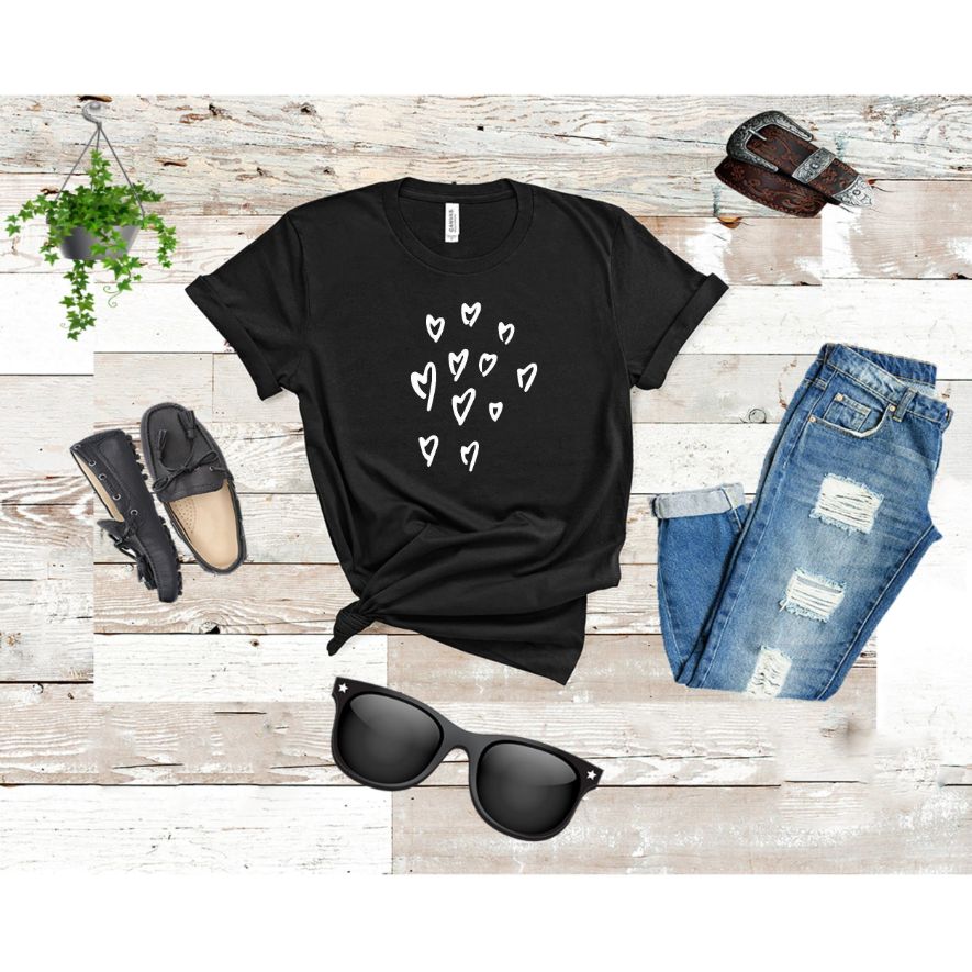 Valentines Day Hearts Women Shirt Valentines Day Hearts Women Shirt