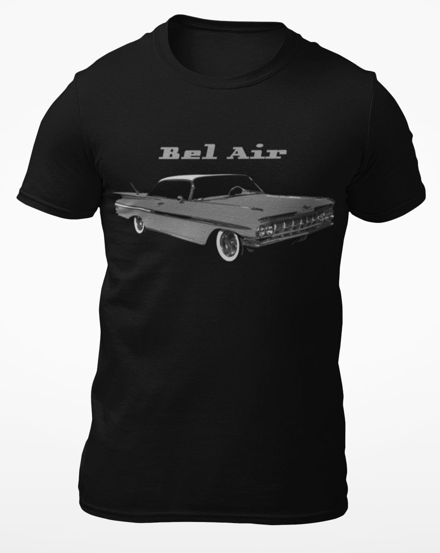 1959 Chevy Bel Air Antique Classic Car Short-sleeve T-Shirt 1959 Chevy Bel Air Antique Classic Car Short-sleeve T-Shirt