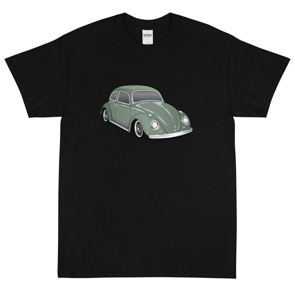 1959 Green Volkswagen Beetle VW Bug Printed T-Shirt 1959 Green Volkswagen Beetle VW Bug Printed T-Shirt