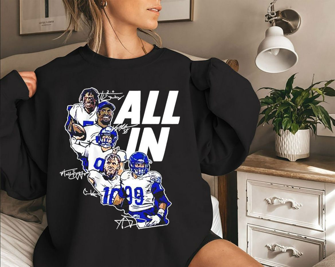 ALL IN !!! Los Angeles Rams Champions Sweatshirt ALL IN !!! Los Angeles Rams Champions Sweatshirt