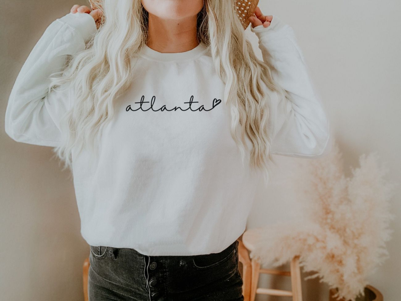 Atlanta Love Womens Crewneck Sweatshirt Atlanta Love Womens Crewneck Sweatshirt