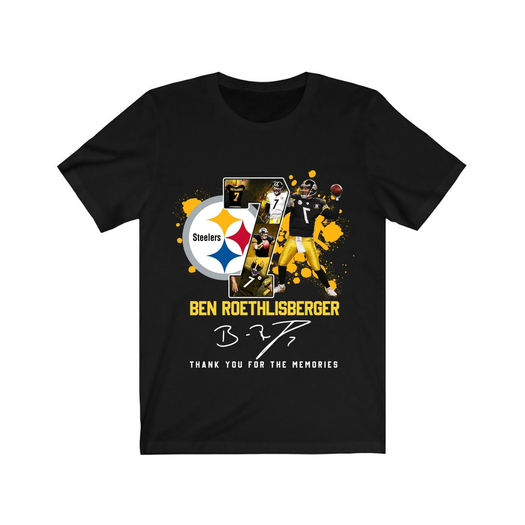 Ben Roethlisberger Pittsburgh Steelers 2004-2021 T-Shirt Ben Roethlisberger Pittsburgh Steelers 2004-2021 T-Shirt