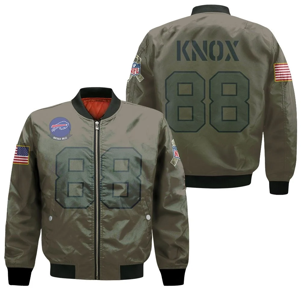 Buffalo Bills Dawson Knox #88 Nfl Great Player Camo 2019 Salute To Service Custom 3d Designed Allover Custom Gift For Bills Fans Bomber Jacket Buffalo Bills Dawson Knox #88 Nfl Great Player Camo 2019 Salute To Service Custom 3d Designed Allover Custom Gift For Bills Fans Bomber Jacket