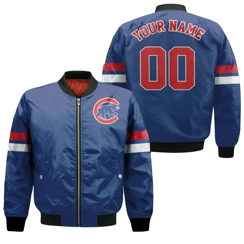 Chicago Cubs Personalized Custom Royal 2019 Jersey Inspired Style Bomber Jacket Chicago Cubs Personalized Custom Royal 2019 Jersey Inspired Style Bomber Jacket