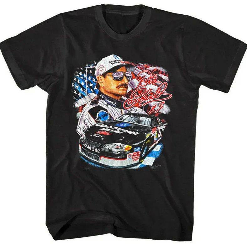 Dale Earnhardt Nascar Photo And Signature T-Shirt Dale Earnhardt Nascar Photo And Signature T-Shirt