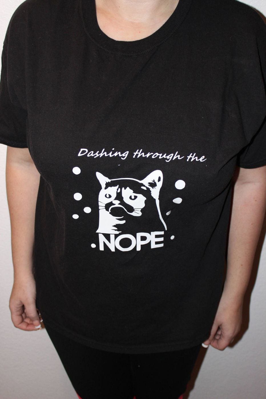 Dashing Through The Nope Grumpy Cat Tee Shirt Dashing Through The Nope Grumpy Cat Tee Shirt