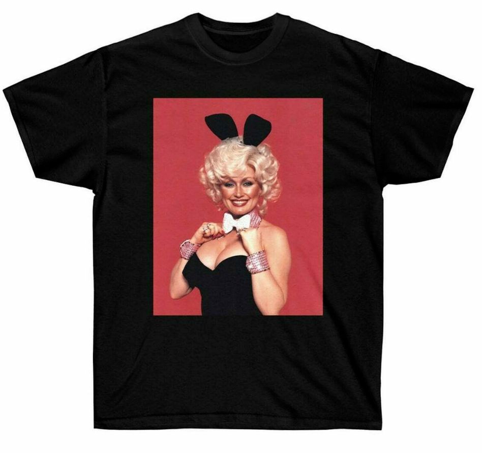 Dolly Parton Dissolved Vintage Playboy Graphic Shirt Dolly Parton Dissolved Vintage Playboy Graphic Shirt