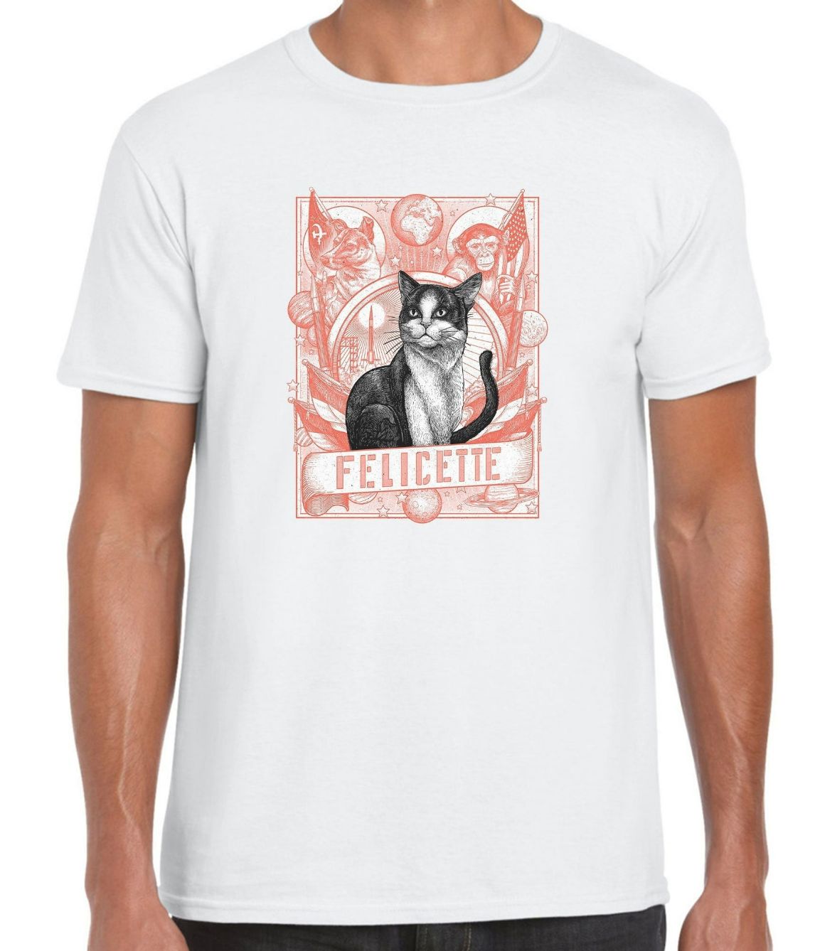 Félicette First Cat In Space T-Shirt Félicette First Cat In Space T-Shirt