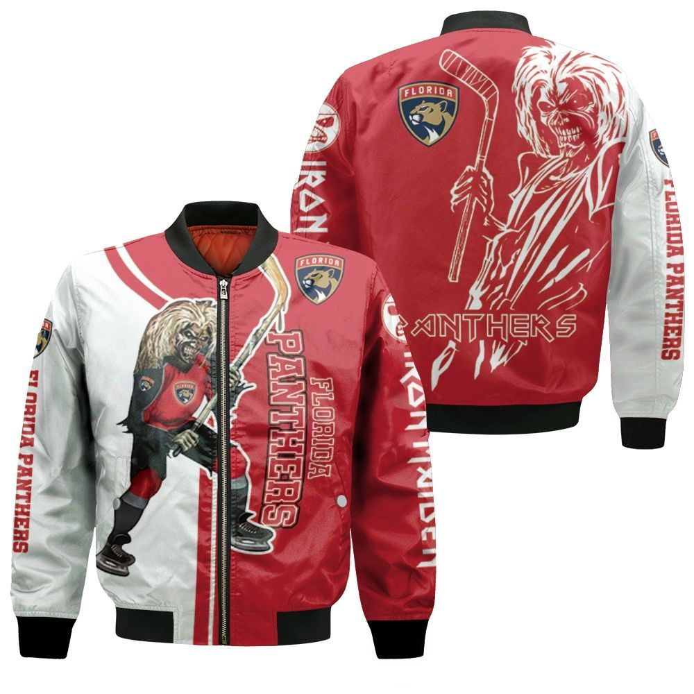 Florida Panthers And Zombie For Fans Bomber Jacket Florida Panthers And Zombie For Fans Bomber Jacket