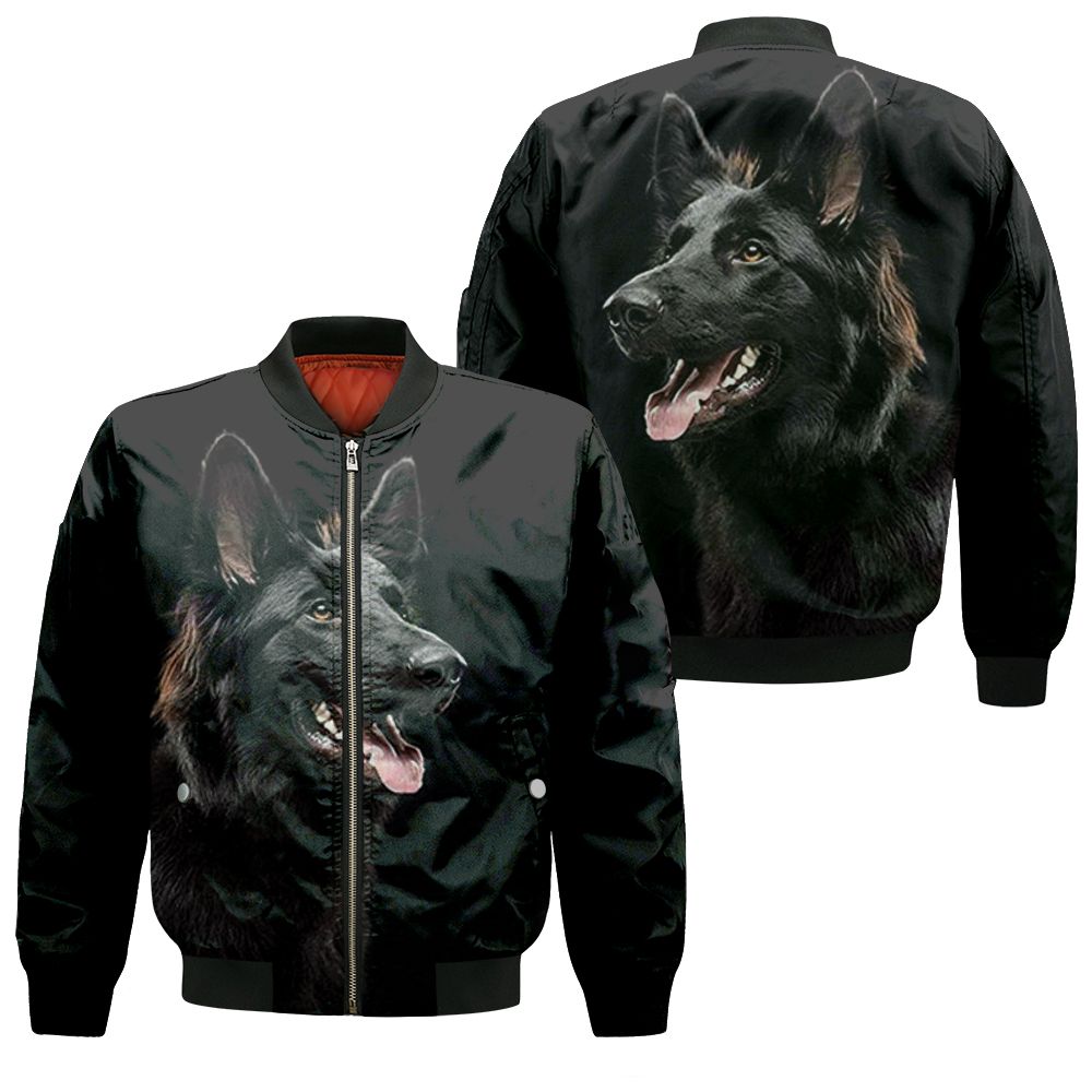 German Shepherd Posture For Dog Lovers 3d Jersey Bomber Jacket German Shepherd Posture For Dog Lovers 3d Jersey Bomber Jacket