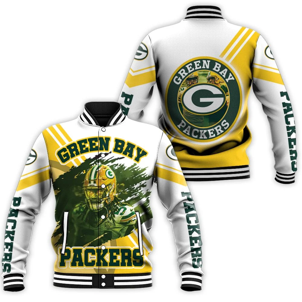 Green Bay Packers James Crawford 54 For Fans Baseball Jacket Green Bay Packers James Crawford 54 For Fans Baseball Jacket